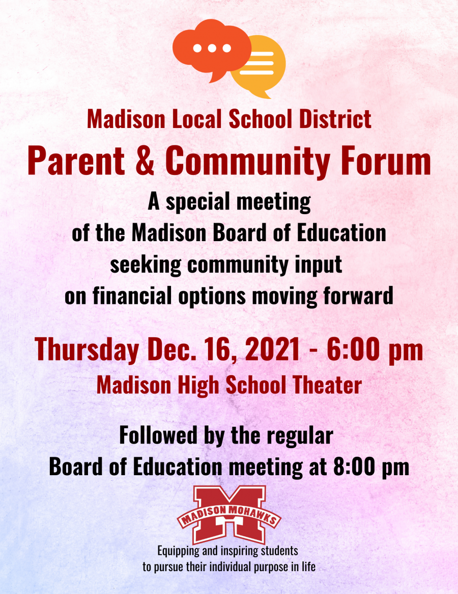 Parent & Community Forum Flyer